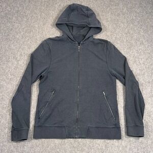 Lululemon Athletica Heathered Inkwell Blue Cross Cut Hoodie Men's Size‎ Large